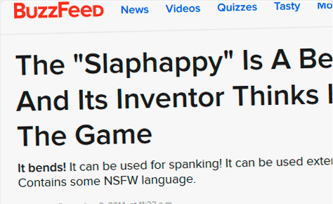 The "Slaphappy" Is A Bendy Vibrator And Its Inventor Thinks It's Changed The Game
