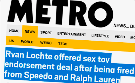 Ryan Lochte Offered Sex Toy Endorsement Deal After Being Fired From Speedo And Ralph Lauren