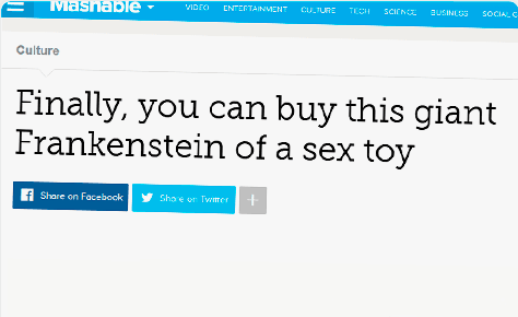 Finally, You Can Buy This Giant Frankenstein Of A Sex Toy