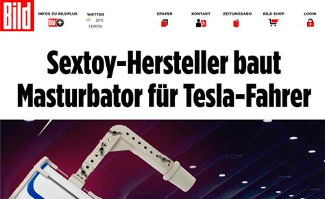Sextoy-Hersteller Baut Masturbator Für Tesla-Fahrer