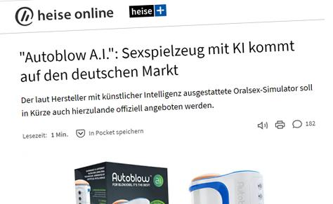 "Autoblow A.I.": Sexspielzeug Mit KI Kommt Auf Den Deutschen Markt