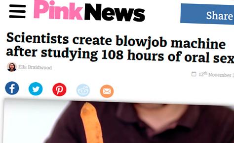 Scientists Create Blowjob Machine After Studying 108 Hours Of Oral Sex