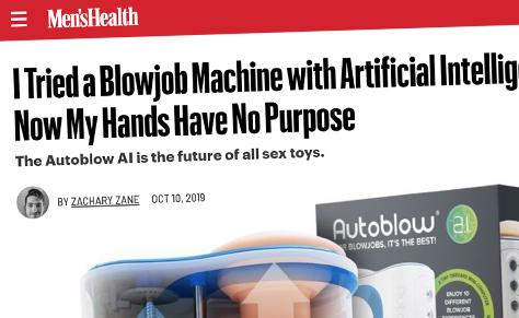 I Tried A Blowjob Machine With Artificial Intelligence, And Now My Hands Have No Purpose