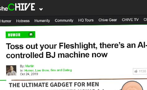 Toss Out Your Fleshlight, There’s An AI-Controlled BJ Machine Now